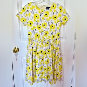 Yellow Flower Dress | Kid’s Size 16 | Lands’ End Kids